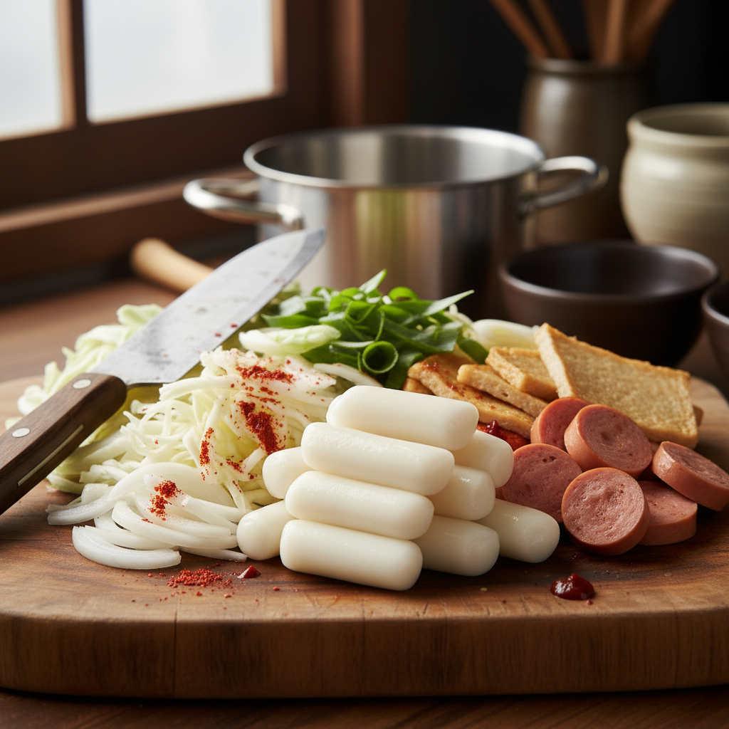 재료 손질 및 준비